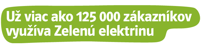 70 000 tisíc zákazníkov má Zelenú elektrinu