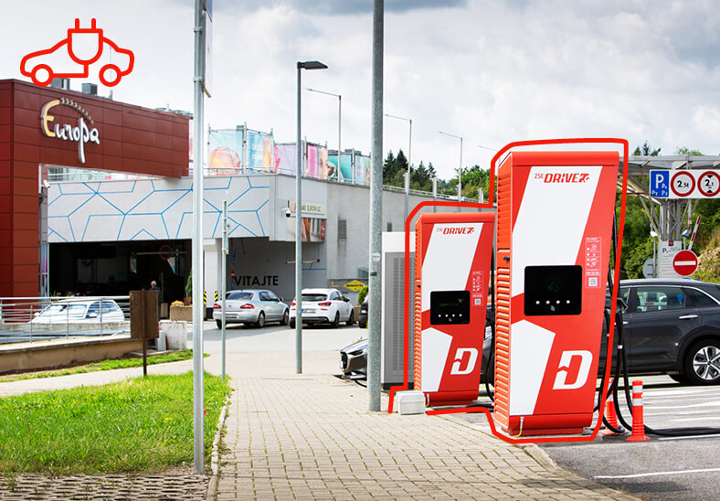 Nová atraktívna lokalita na nabíjanie v Banskej Bystrici s výkonom až 300 kW
