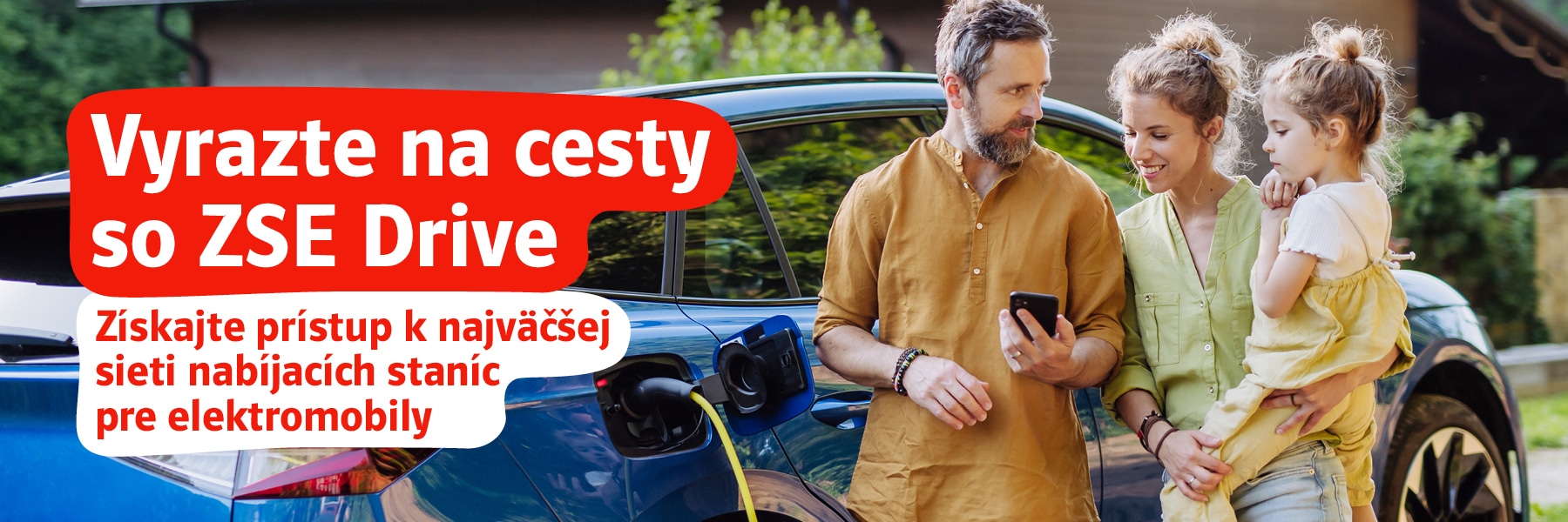 Nabíjanie elektromobilu vďaka ZSE Drive