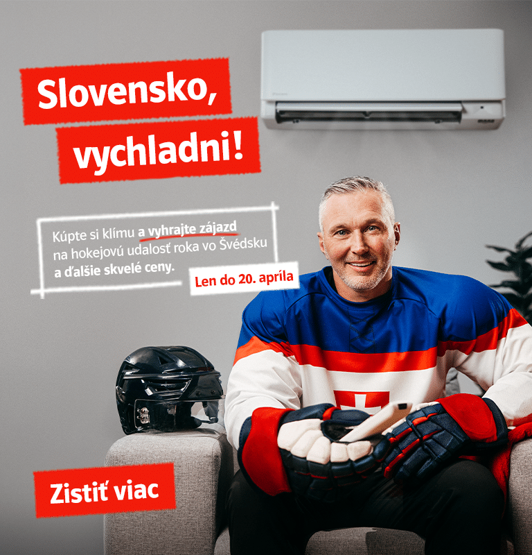 Kúpte si klímu a vyhrajte zájazd na hokejovú udalosť roka vo Švédsku a ďalšie skvelé ceny. Len do 20. apríla