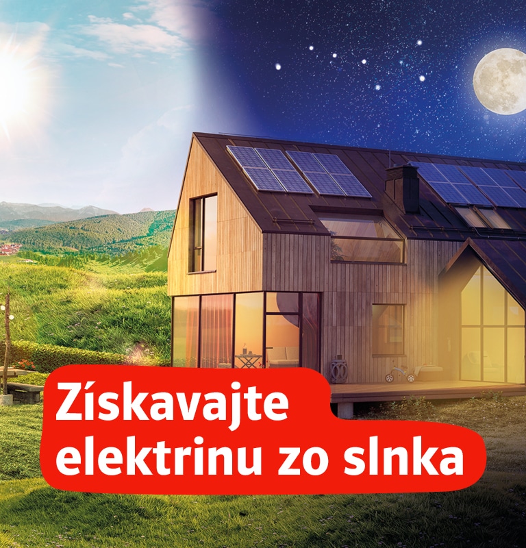 Virtuálna batéria Flexi. Získavajte elektrinu zo slnka