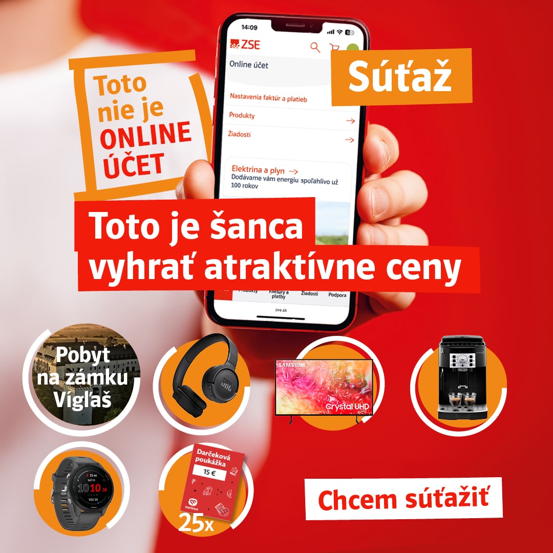 Toto nie je online účet. Toto je šanca vyhrať atraktívne ceny. Chcem súťažiť