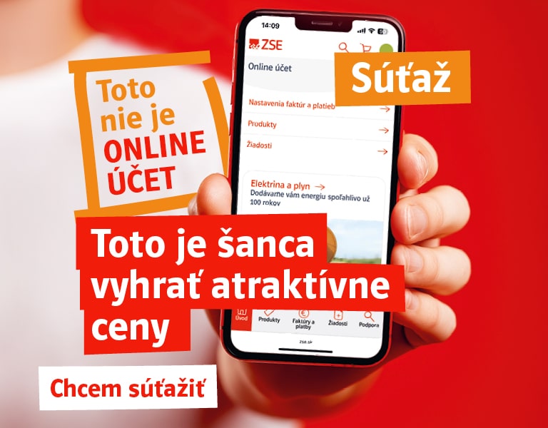 Súťaž. Toto nie je online účet. Toto je šanca vyhrať atraktívne ceny