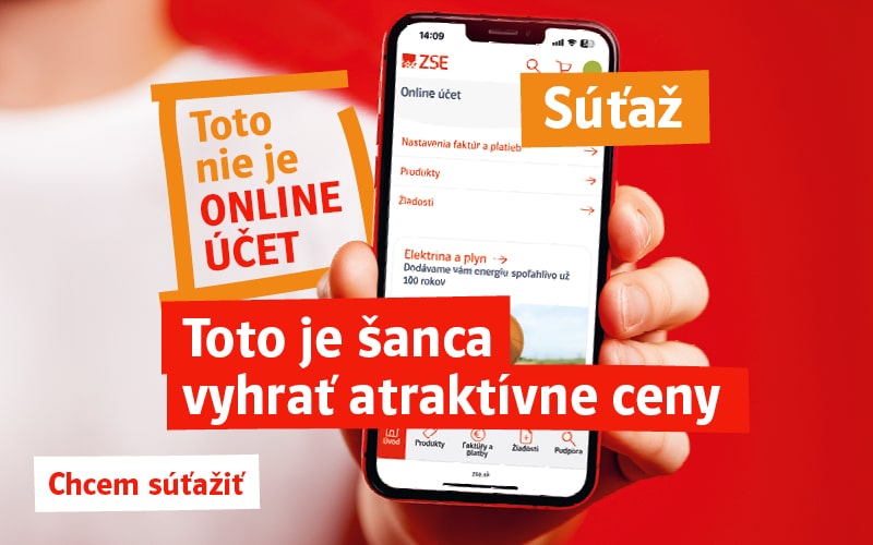 Súťaž. Toto nie je online účet. Toto je šanca vyhrať atraktívne ceny