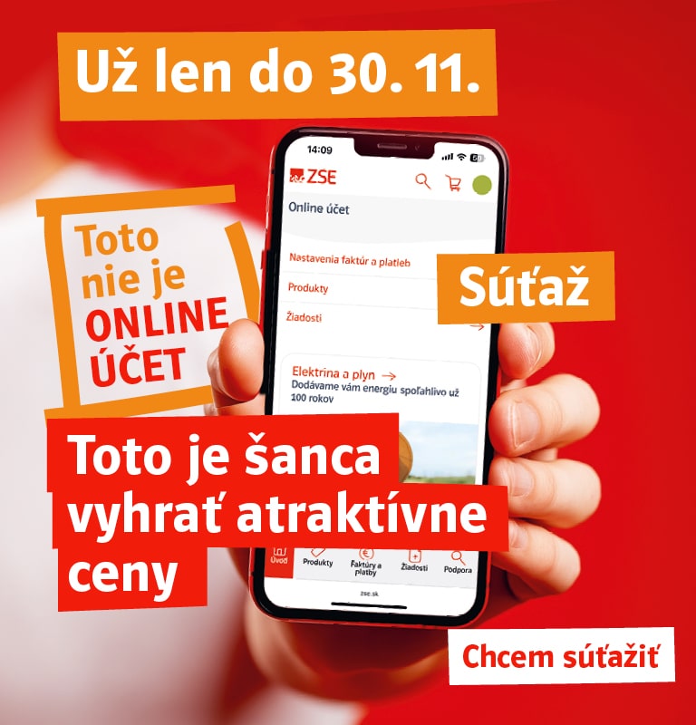 Súťaž: Toto nie je online účet. Toto je šanca vyhrať atraktívne ceny. Už len do 30.11. Chcem súťažiť