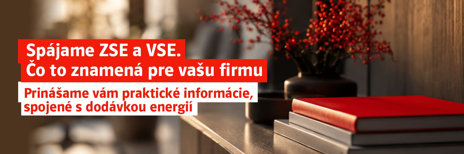 Spájame ZSE a VSE. Čo to znamená pre vašu firmu. Prinášame vám praktické informácie, spojené s dodávkou energií.