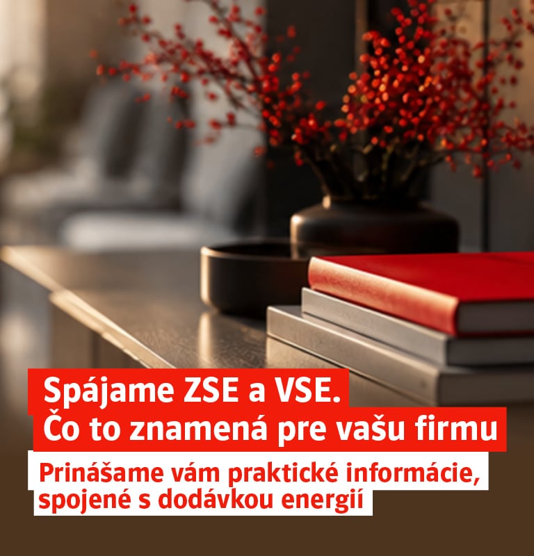 Spájame ZSE a VSE. Čo to znamená pre vašu firmu. Prinášame vám praktické informácie, spojené s dodávkou energií.
